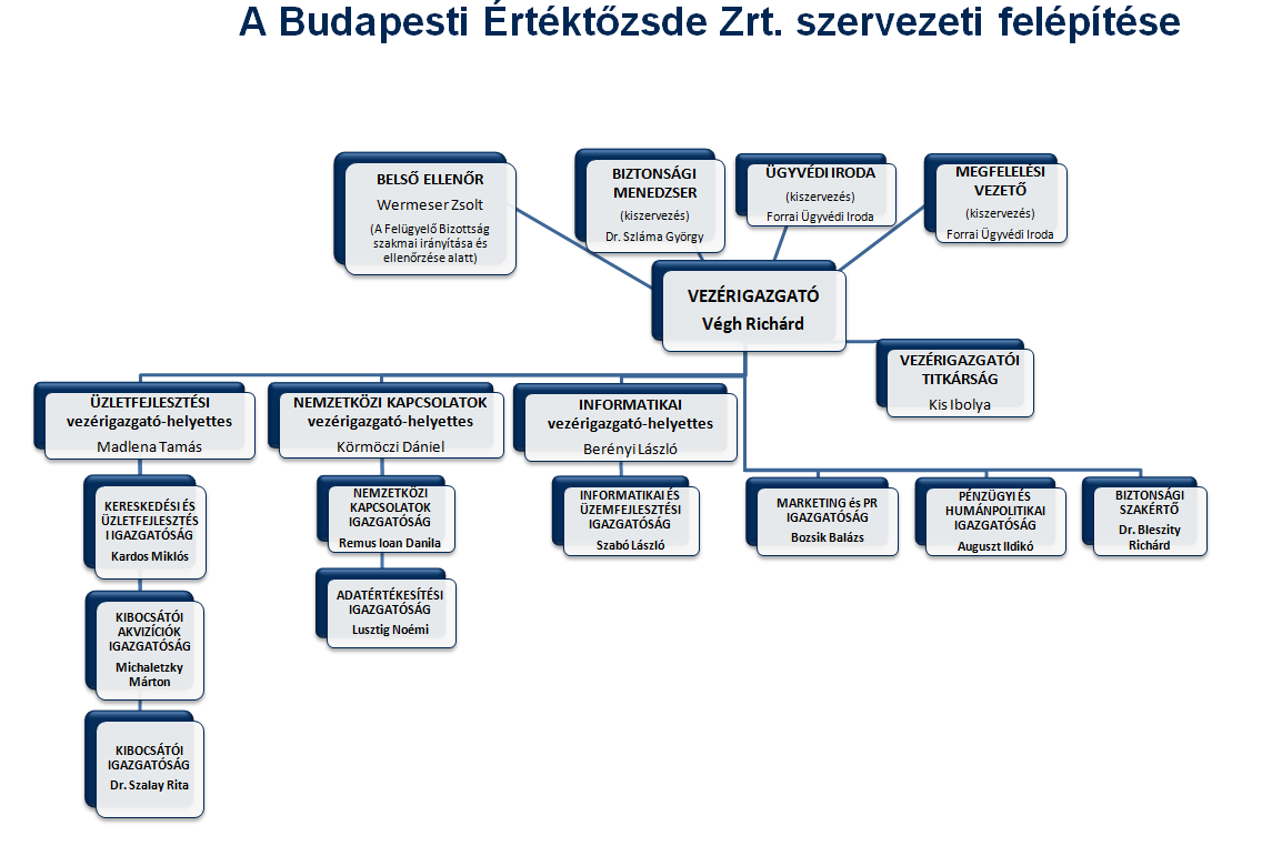 Szervezeti felépítés - ábra